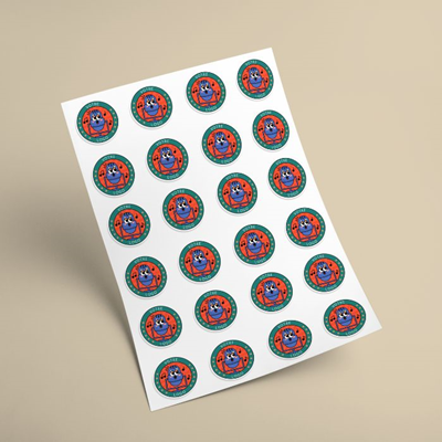 Étiquettes et stickers multi-usages, en planche