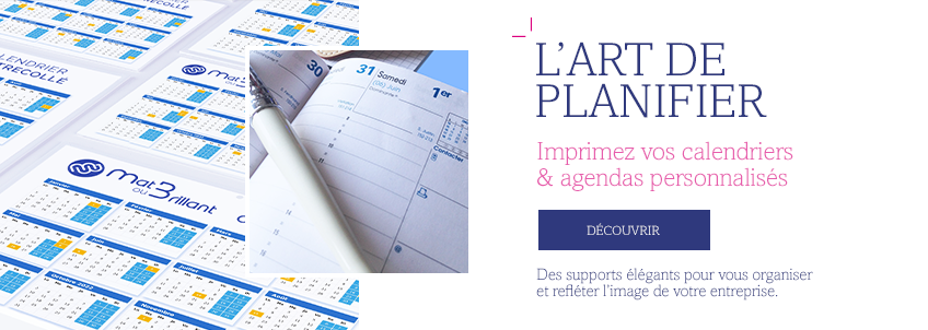 Calendriers & agendas à personnaliser