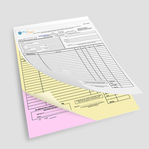 Carnet autocopiant personnalisé format A4 imprimé sur papier carbone